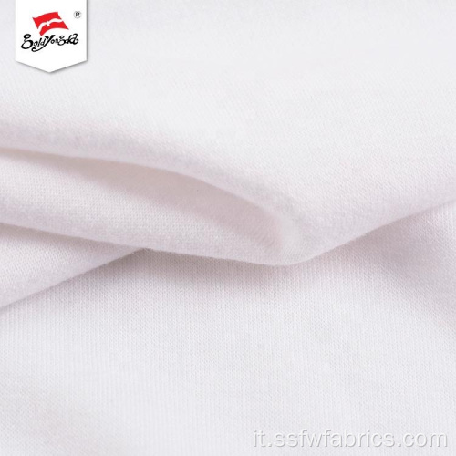 Tessuto in poliestere lavorato a maglia elasticizzato Tr Fleece con logo popolare